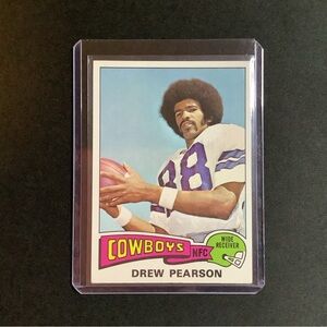1975 Topps Football Drew Pearson #65 RC Rookie Card / Dallas Cowboys